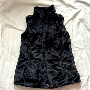 North face reversible black vest women’s small